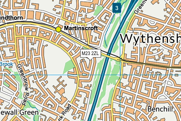 M23 2ZL map - OS VectorMap District (Ordnance Survey)