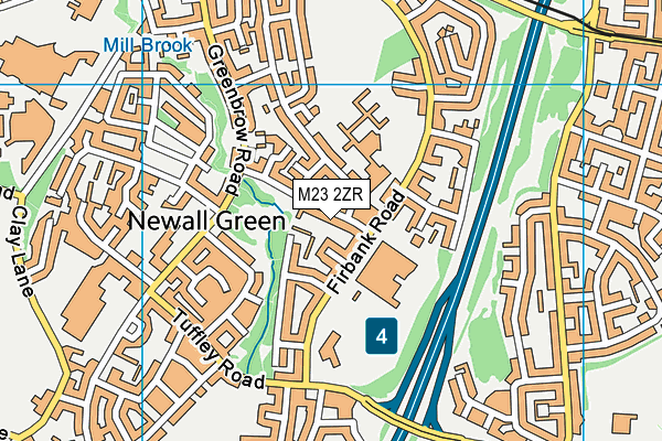 M23 2ZR map - OS VectorMap District (Ordnance Survey)