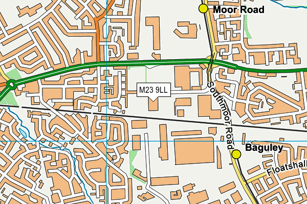 Ericstan Park  map (M23 9LL) - OS VectorMap District (Ordnance Survey)