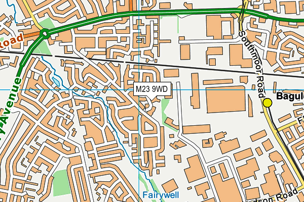 M23 9WD map - OS VectorMap District (Ordnance Survey)