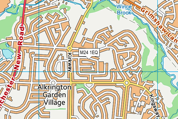 M24 1EQ map - OS VectorMap District (Ordnance Survey)