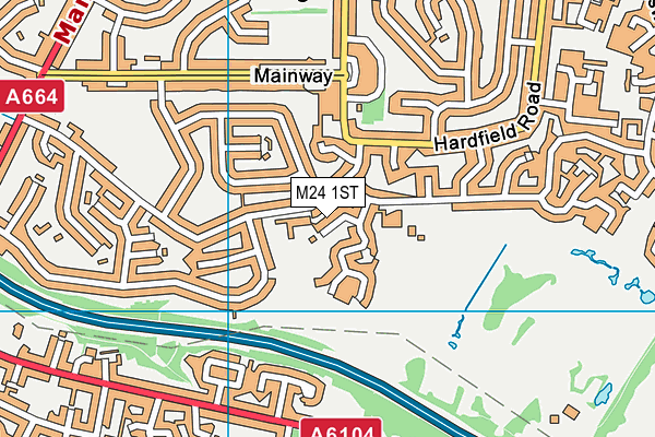 M24 1ST map - OS VectorMap District (Ordnance Survey)