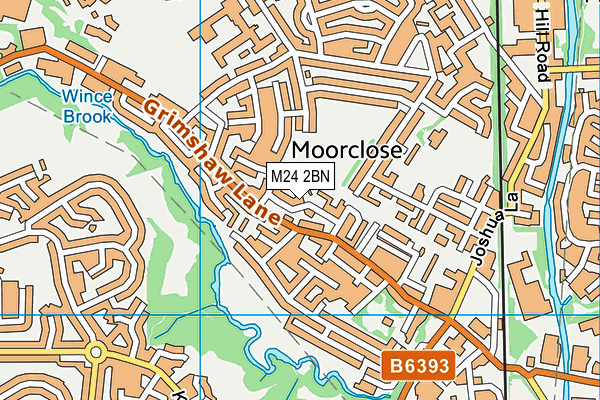 M24 2BN map - OS VectorMap District (Ordnance Survey)