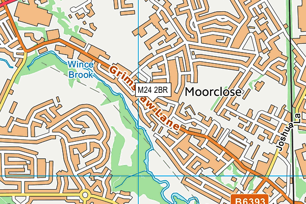 M24 2BR map - OS VectorMap District (Ordnance Survey)