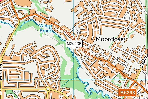 M24 2DF map - OS VectorMap District (Ordnance Survey)