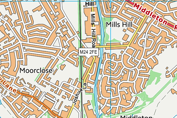 M24 2FE map - OS VectorMap District (Ordnance Survey)