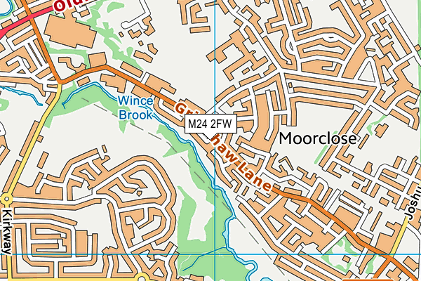 M24 2FW map - OS VectorMap District (Ordnance Survey)