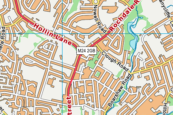 M24 2GB map - OS VectorMap District (Ordnance Survey)