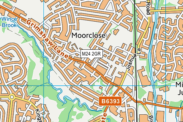 M24 2GR map - OS VectorMap District (Ordnance Survey)