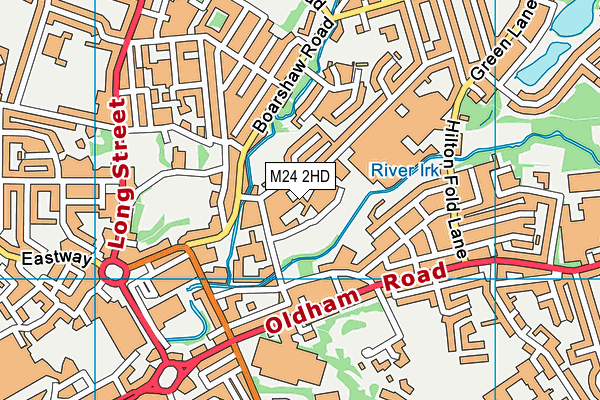 M24 2HD map - OS VectorMap District (Ordnance Survey)