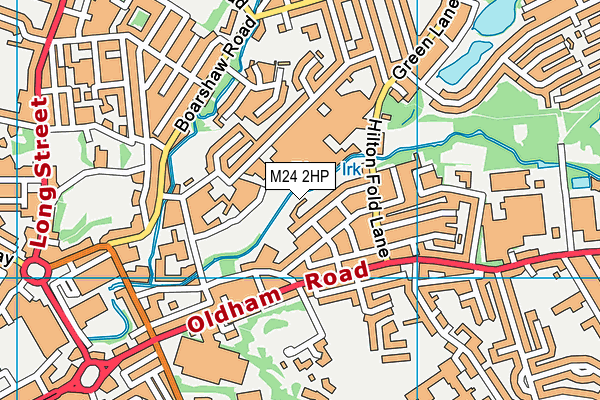 M24 2HP map - OS VectorMap District (Ordnance Survey)