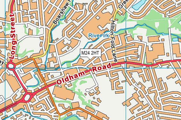 M24 2HT map - OS VectorMap District (Ordnance Survey)