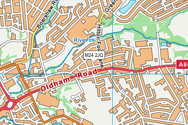 M24 2JQ map - OS VectorMap District (Ordnance Survey)