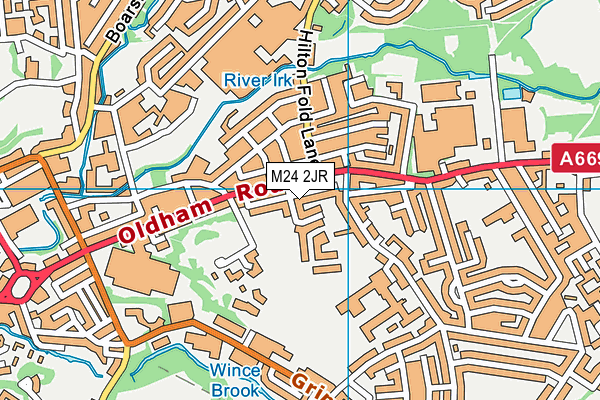 M24 2JR map - OS VectorMap District (Ordnance Survey)