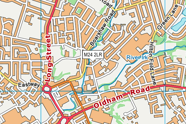 M24 2LR map - OS VectorMap District (Ordnance Survey)