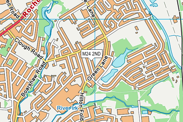 M24 2ND map - OS VectorMap District (Ordnance Survey)