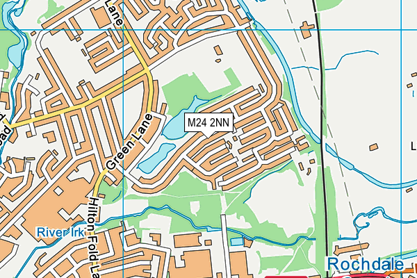 M24 2NN map - OS VectorMap District (Ordnance Survey)