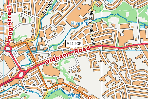 M24 2QP map - OS VectorMap District (Ordnance Survey)