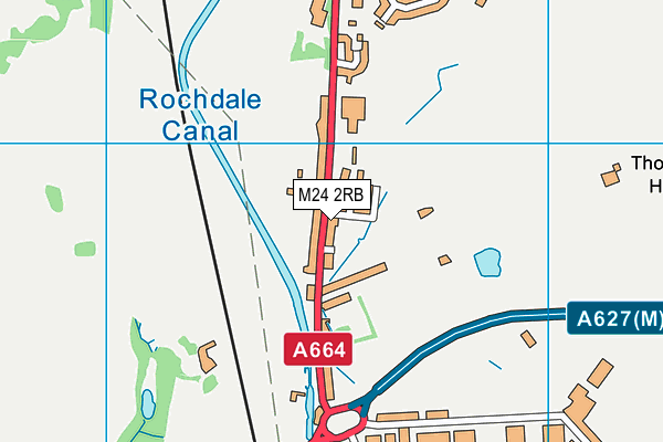 Thornham Cricket Club map (M24 2RB) - OS VectorMap District (Ordnance Survey)