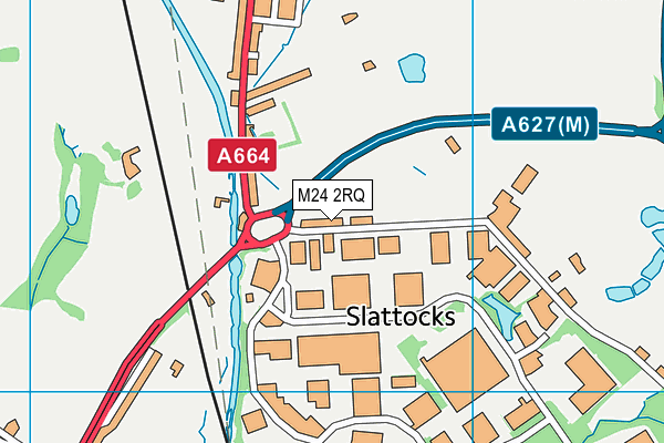 M24 2RQ map - OS VectorMap District (Ordnance Survey)