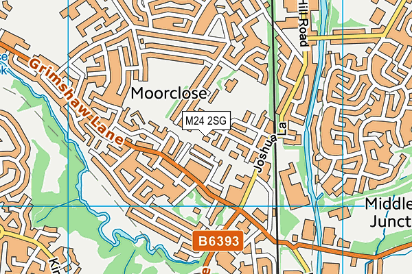 M24 2SG map - OS VectorMap District (Ordnance Survey)