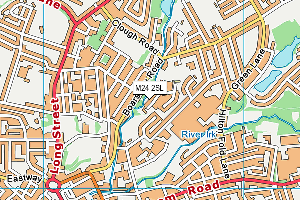 M24 2SL map - OS VectorMap District (Ordnance Survey)