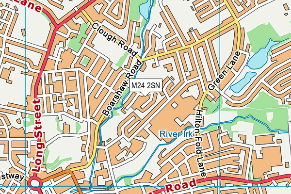 M24 2SN map - OS VectorMap District (Ordnance Survey)