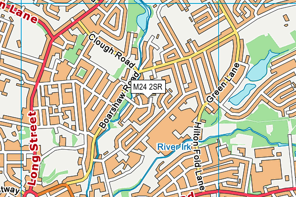 M24 2SR map - OS VectorMap District (Ordnance Survey)