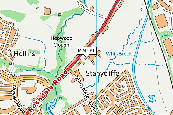 M24 2ST map - OS VectorMap District (Ordnance Survey)