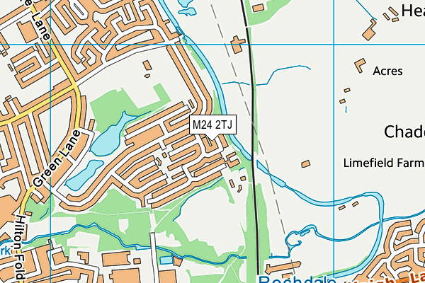 M24 2TJ map - OS VectorMap District (Ordnance Survey)