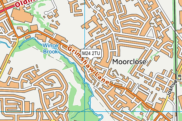 M24 2TU map - OS VectorMap District (Ordnance Survey)
