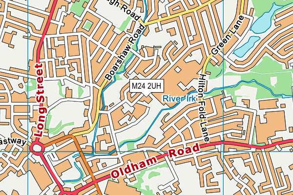 M24 2UH map - OS VectorMap District (Ordnance Survey)