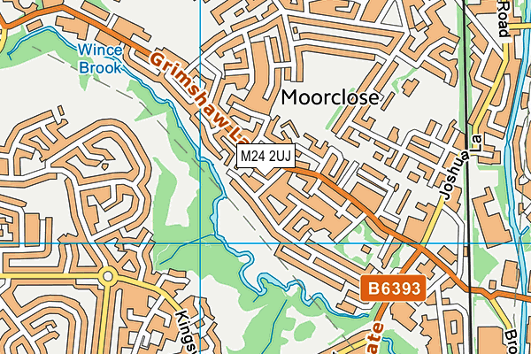 M24 2UJ map - OS VectorMap District (Ordnance Survey)