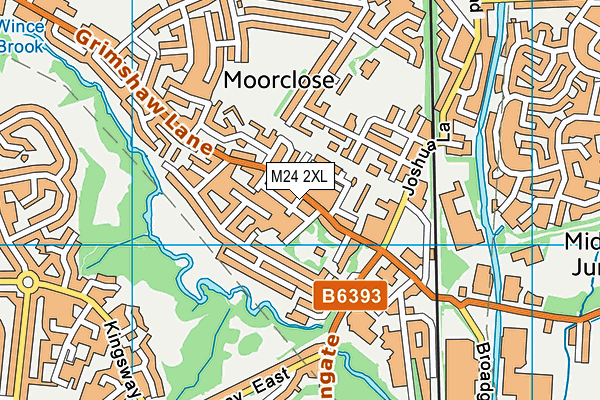 M24 2XL map - OS VectorMap District (Ordnance Survey)