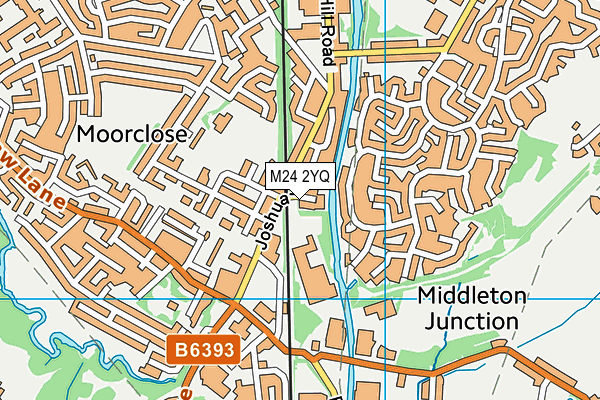 M24 2YQ map - OS VectorMap District (Ordnance Survey)