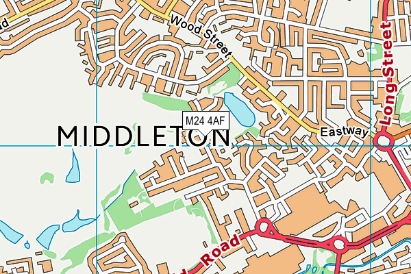 Parkfield Primary School map (M24 4AF) - OS VectorMap District (Ordnance Survey)