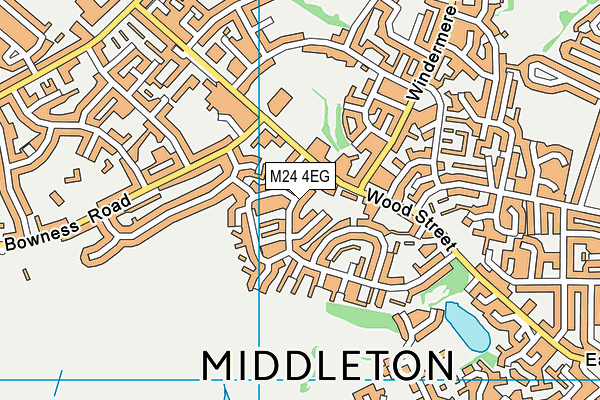 M24 4EG map - OS VectorMap District (Ordnance Survey)