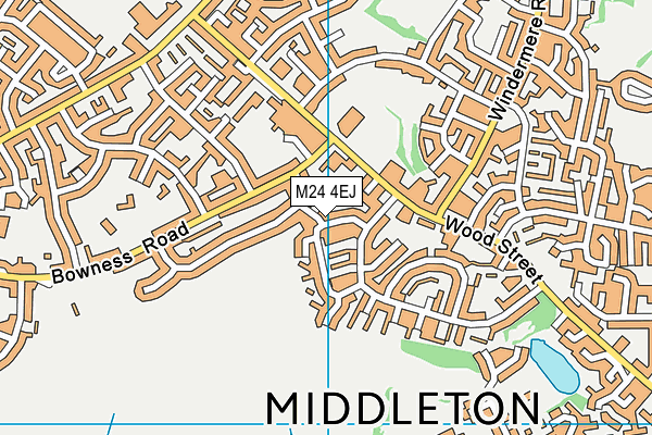 M24 4EJ map - OS VectorMap District (Ordnance Survey)