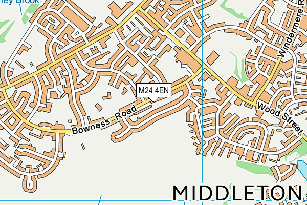 M24 4EN map - OS VectorMap District (Ordnance Survey)