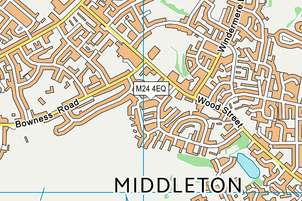 M24 4EQ map - OS VectorMap District (Ordnance Survey)