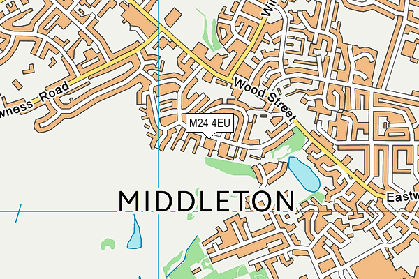 M24 4EU map - OS VectorMap District (Ordnance Survey)