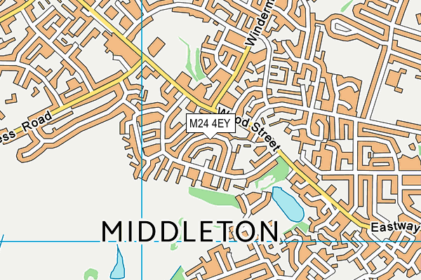 M24 4EY map - OS VectorMap District (Ordnance Survey)