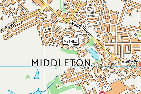 M24 4EZ map - OS VectorMap District (Ordnance Survey)