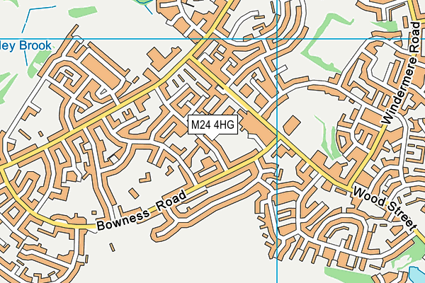 M24 4HG map - OS VectorMap District (Ordnance Survey)