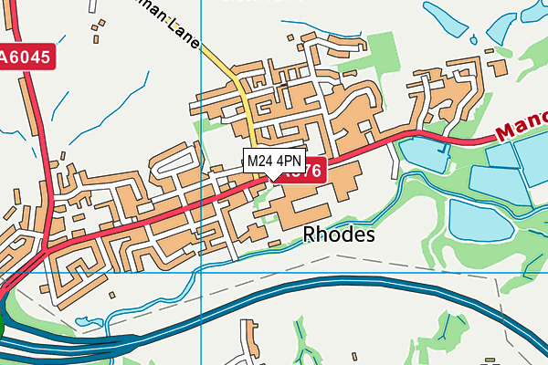 M24 4PN map - OS VectorMap District (Ordnance Survey)