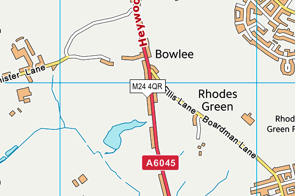 M24 4QR map - OS VectorMap District (Ordnance Survey)