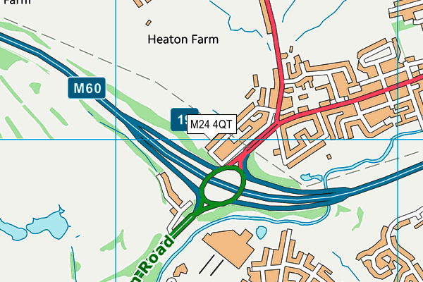 M24 4QT map - OS VectorMap District (Ordnance Survey)