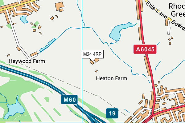 M24 4RP map - OS VectorMap District (Ordnance Survey)