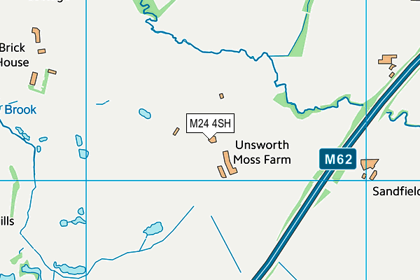 M24 4SH map - OS VectorMap District (Ordnance Survey)