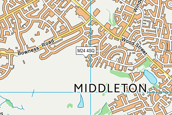 M24 4SQ map - OS VectorMap District (Ordnance Survey)